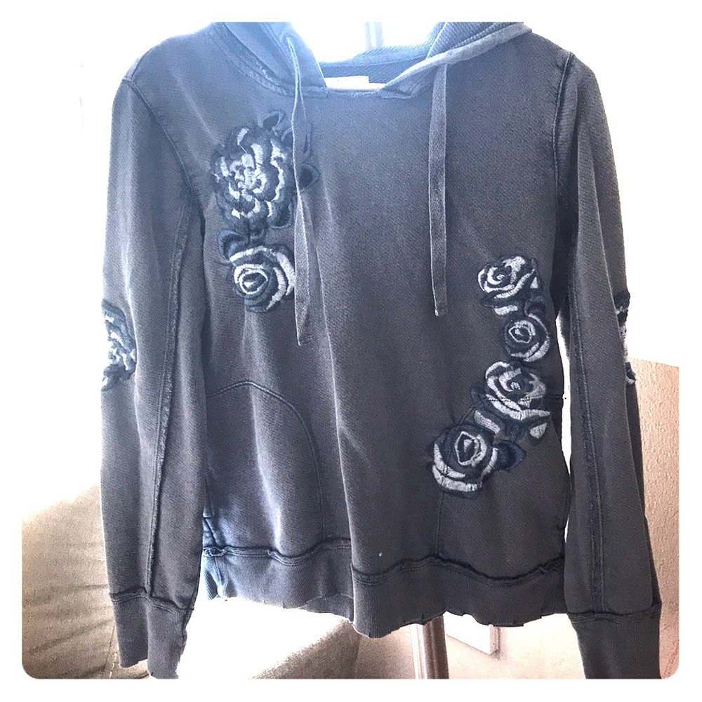 Lucky brand distressed hoodie